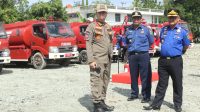 SATPOL PP, DAMKAR DAN PENYELEMATAN KABUPATEN BARRU ADAKAN APEL SIAGA, GELAR PASUKAN DAN LATIHAN RUTIN SATUAN PEMADAM KEBAKARAN